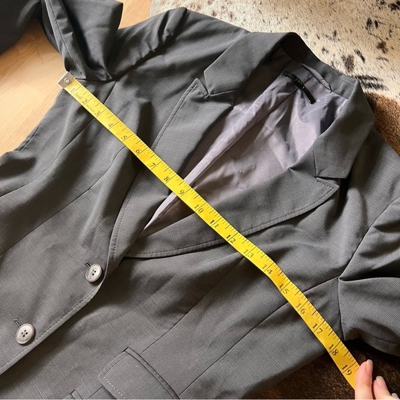 HUGO BOSS Grey Wool Blend Blazer Women’s Size 4 - Picture 9 of 11